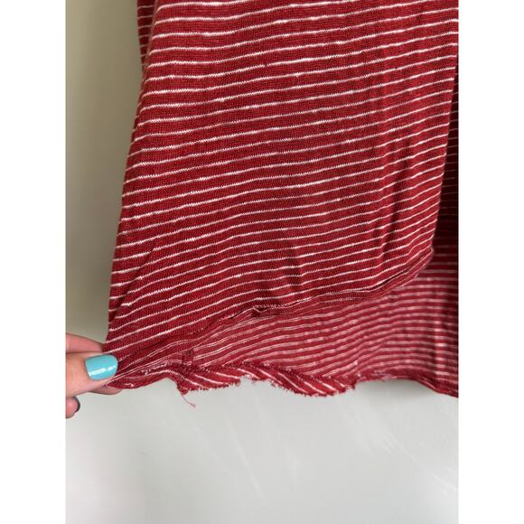 Sundance Linen Long Sleeve Mariner Journey Size Medium Nantucket‎ Red Striped - Picture 4 of 7